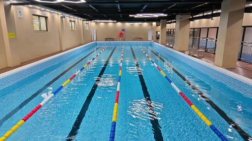 钢结构拼装游泳池儿童培训胶膜游泳池首选项目